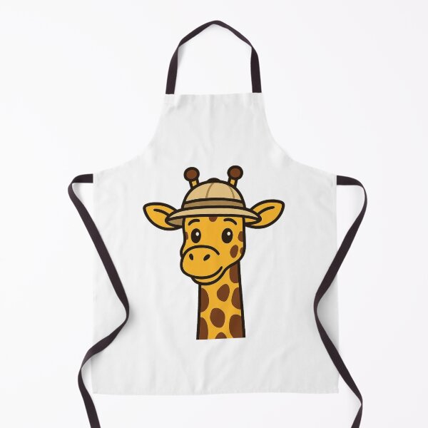 Item preview, Cartoon Giraffe in a Safari Hat – Cute Explorer Animal Cartoon designed and sold by Confuzz1ed.
