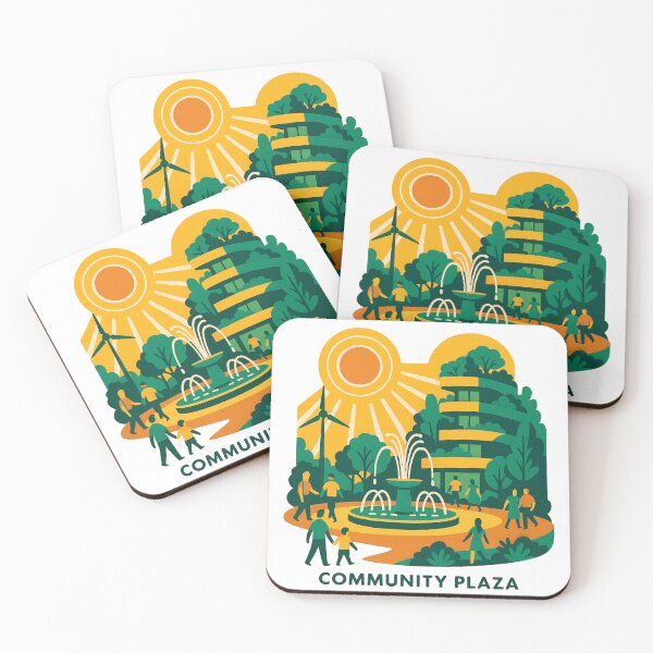 Item preview, Solarpunk Community Plaza – Grow Together designed and sold by FTS-Studio.