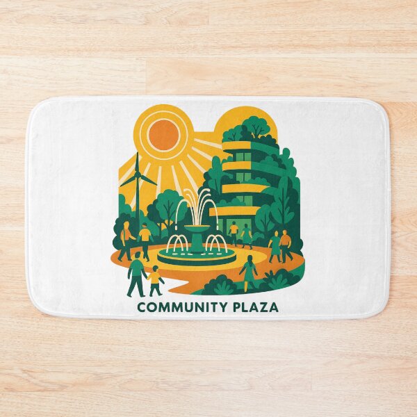 Item preview, Solarpunk Community Plaza – Grow Together designed and sold by FTS-Studio.