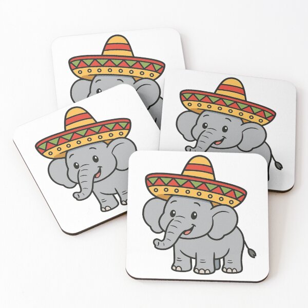 Item preview, Elefante de dibujos animados con sombrero: arte animal divertido para fiestas designed and sold by Confuzz1ed.