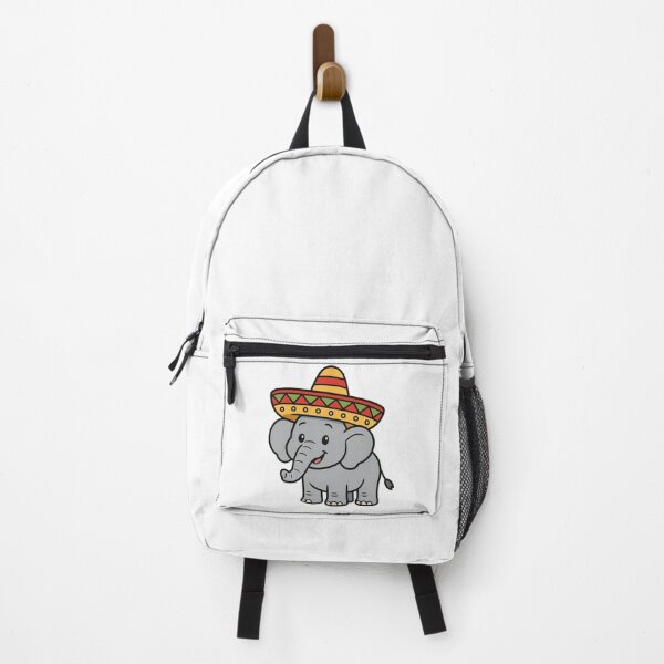 Item preview, Cartoon Elephant in a Sombrero – Funny Fiesta Animal Art designed and sold by Confuzz1ed.