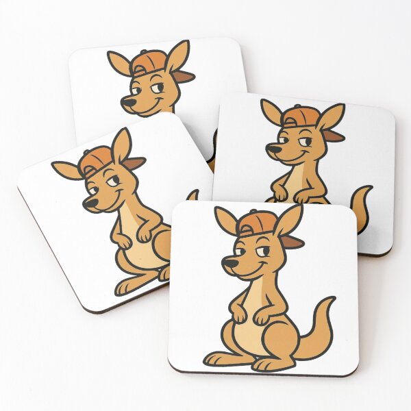 Item preview, Cartoon Kangaroo in a Baseball Cap – Funny Sporty Animal Art designed and sold by Confuzz1ed.