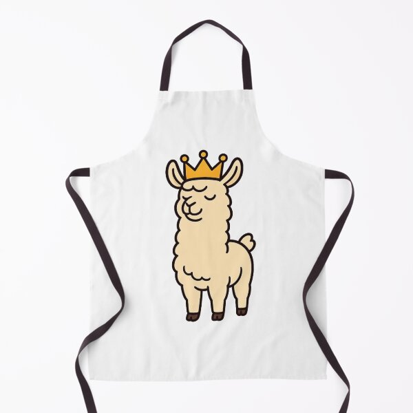 Item preview, Cartoon Llama in a Crown – Cute Royal Animal Cartoon designed and sold by Confuzz1ed.