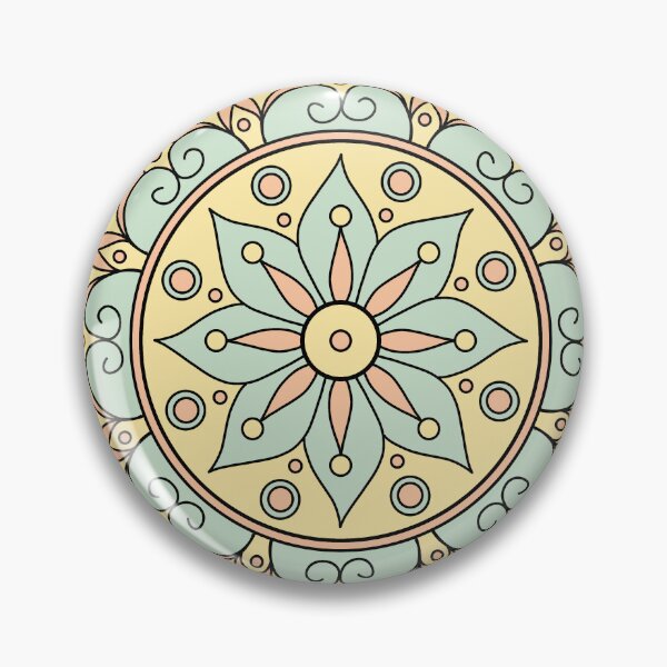 Item preview, Pastel Floral Mandala Illustration designed and sold by Piano-pn.