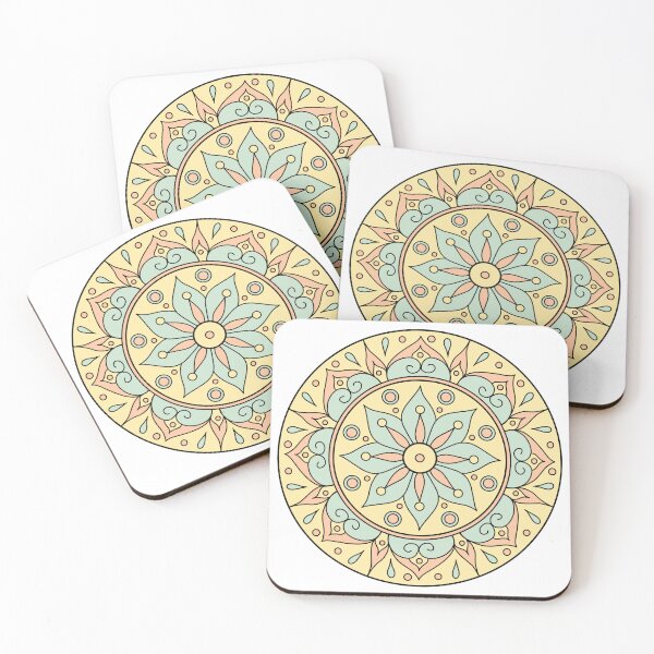 Item preview, Pastel Floral Mandala Illustration designed and sold by Piano-pn.