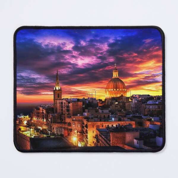 Item preview, Valletta skyline before sunrise - Cityscape photo designed and sold by TheArtistOf2022.