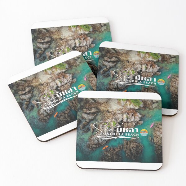 Item preview, Samila Beach Songkhla – Mermaid Statue and Tropical Sea Design designed and sold by See-Sea-Colors.