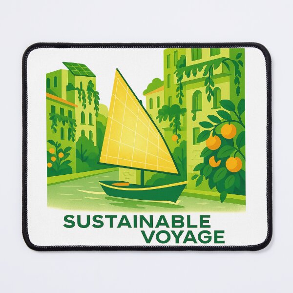 Item preview, Solar Sailboat Journey – Sustainable Voyage designed and sold by FTS-Studio.