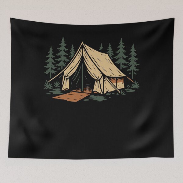 Item preview, Funny Camping Adventure Tent Forest designed and sold by LuminOrb.