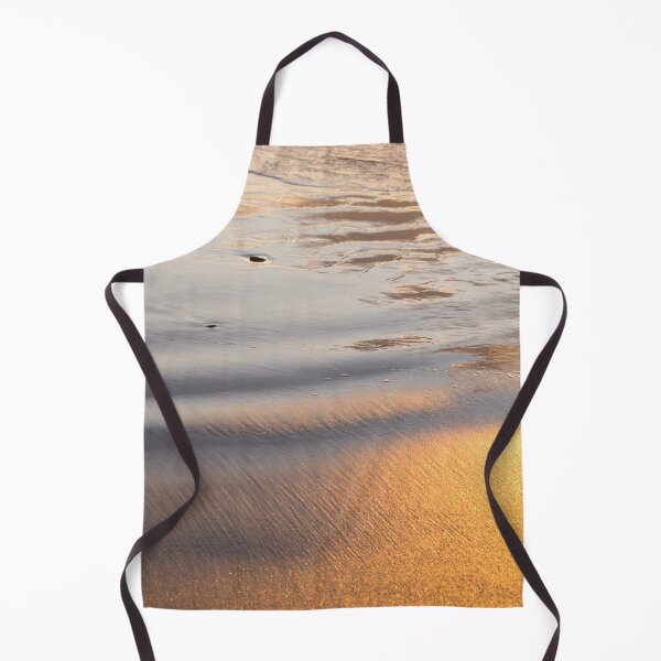 Item preview, Satiny Sunlit Abstract of Waves Sand and Pebbles designed and sold by Georgia Mizuleva.