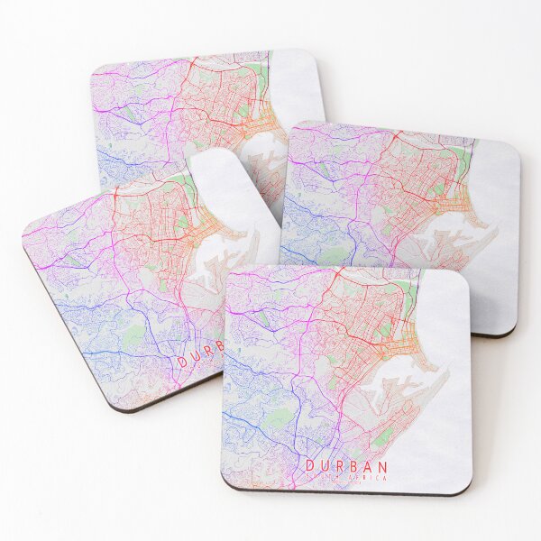 Item preview, Durban City Map of KwaZulu-Natal, South Africa - Colorful designed and sold by deMAP.