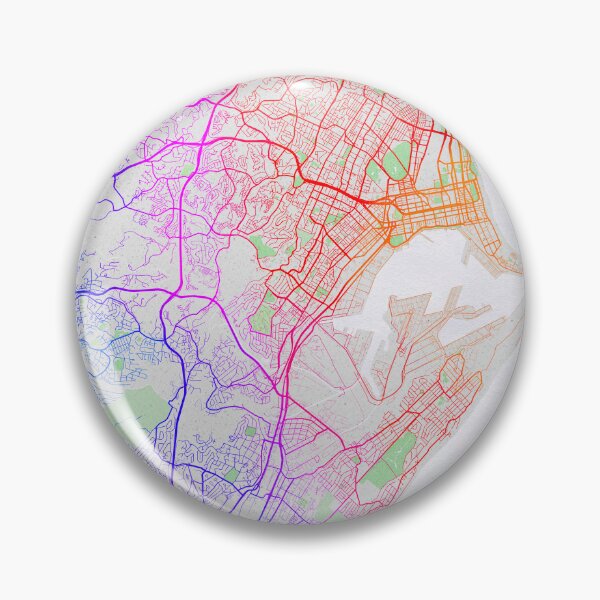Item preview, Durban City Map of KwaZulu-Natal, South Africa - Colorful designed and sold by deMAP.