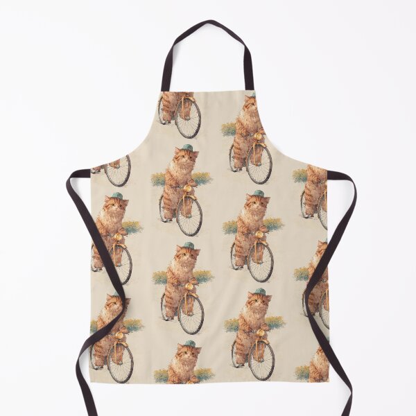 Item preview, Vintage Cat on Bicycle – Cute Retro Illustration designed and sold by collectees1.