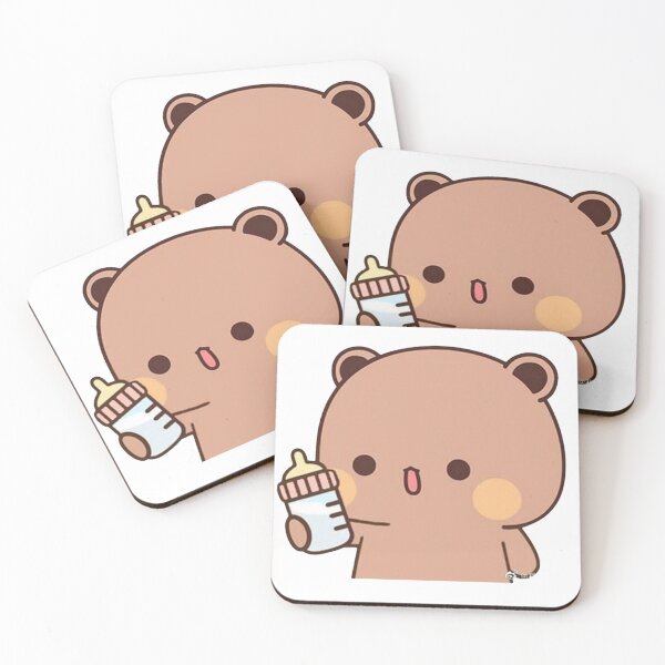 Item preview, Dudu Giving Bubu Some Milk Panda Bear And Brownie Bear True Love Couple 2026 designed and sold by BlueSkylineArts.