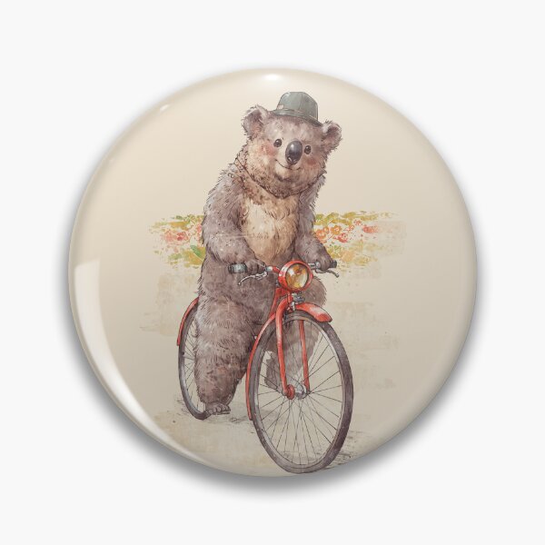 Item preview, Vintage Koala on Bicycle – Cute Retro Illustration designed and sold by collectees1.