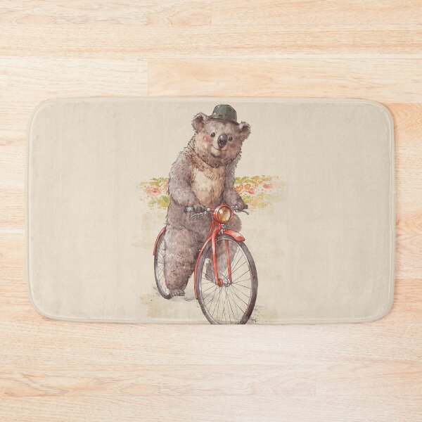 Item preview, Vintage Koala on Bicycle – Cute Retro Illustration designed and sold by collectees1.