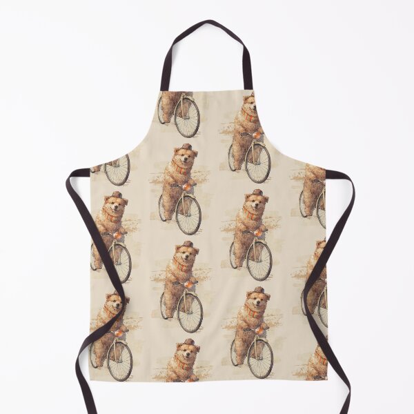 Item preview, Vintage Dog on Bicycle – Cute Retro Illustration designed and sold by collectees1.