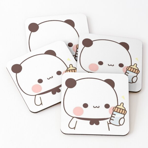 Item preview, Bubu Giving Dudu Some Milk Panda Bear And Brownie Bear True Love Couple 2026 designed and sold by BlueSkylineArts.