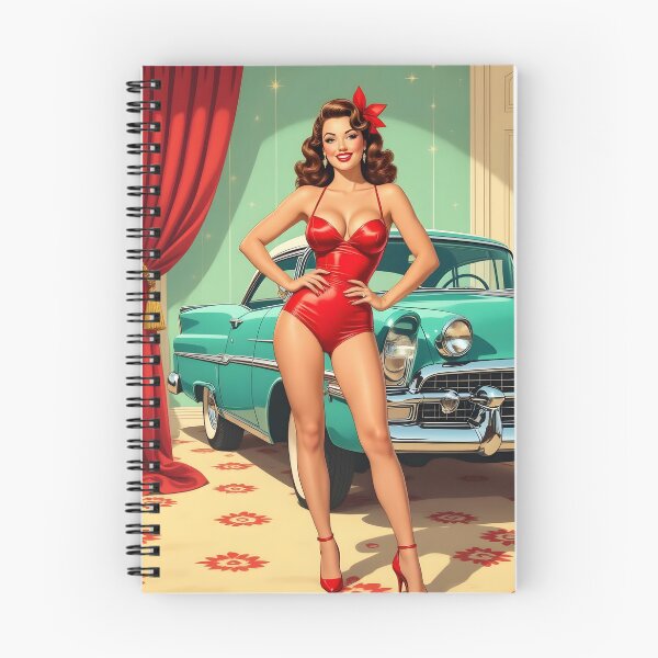 Item preview, Retro Cars & Beauties designed and sold by AiFantasticArt.