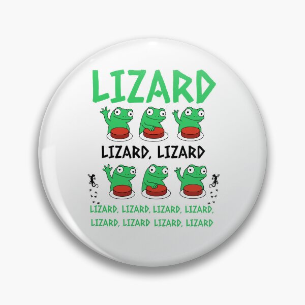 Item preview, Lizard Lizard Lizard Meme, Titok Viral Meme Lizard, Lizard Button Meme designed and sold by wesdesignshop.