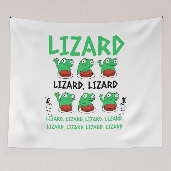 Item preview, Lizard Lizard Lizard Meme, Titok Viral Meme Lizard, Lizard Button Meme designed and sold by wesdesignshop.