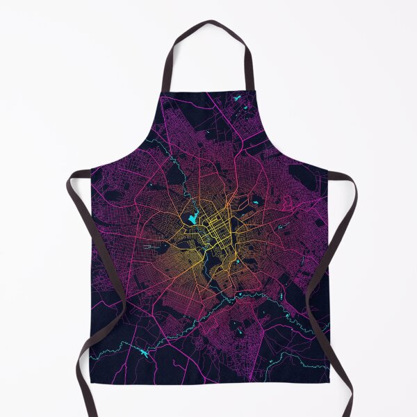 Item preview, Lubumbashi City Map of DR Congo - Neon designed and sold by deMAP.