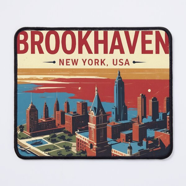 Item preview, Brookhaven New York 1950s USA Vintage Travel Tourism designed and sold by TravelersGems.