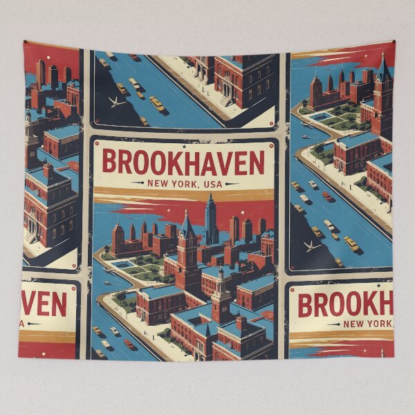 Item preview, Brookhaven New York 1950s USA Vintage Travel Tourism designed and sold by TravelersGems.