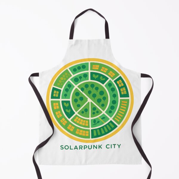 Item preview, Circular Garden City Map – Solarpunk City designed and sold by FTS-Studio.