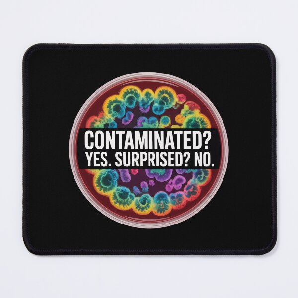 Item preview, Contaminated? yes, surprised? No, funny microbiology designed and sold by NoetherSym.