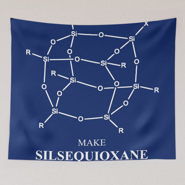 Item preview, Make Silsesquioxane Cool Again – Funny Chemistry Molecule Shirt designed and sold by BSMakery.