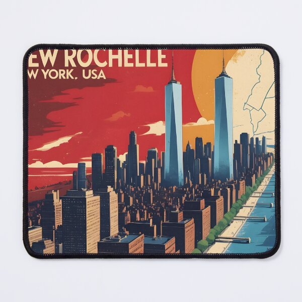 Item preview, New Rochelle New York 1950s USA Vintage Travel Tourism designed and sold by TravelersGems.