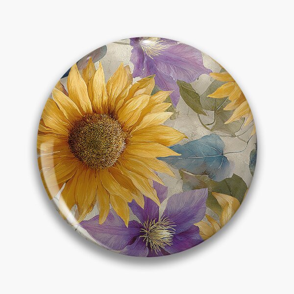 Item preview, Sunflowers Clematis designed and sold by Tina Veenstra.