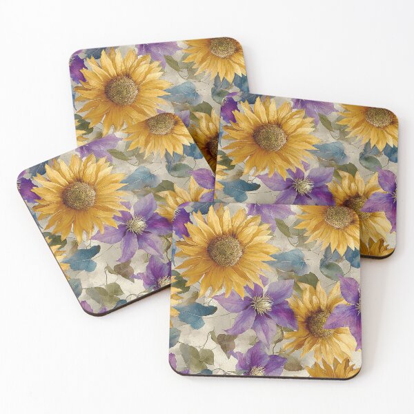 Item preview, Sunflowers Clematis designed and sold by Tina Veenstra.