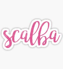 SCALBA Script Cursive CHS Accents Show Choir Sticker