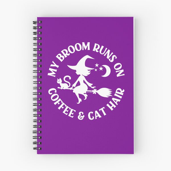 Item preview, My Broom Runs On Coffee and Cat Hair Cheeky Witch® designed and sold by cheekywitch.