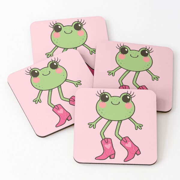 Item preview, Cute Frog Diva with Pink Cowgirl Boots – Playful Clean Girl Vibes designed and sold by Print-Zoo.