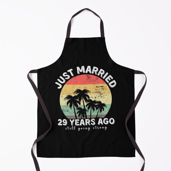 Item preview, Vintage - Just Married 29 Years Ago, 29th Wedding Anniversary for Couple Men & Women designed and sold by Mozaic Clothes.