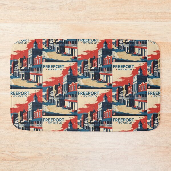 Item preview, Freeport New York 1950s USA Vintage Travel Tourism designed and sold by TravelersGems.