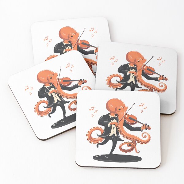 Item preview, Solo Serenade – Elegant Octopus Violin Player designed and sold by NatureStyle555.