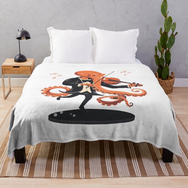 Item preview, Solo Serenade – Elegant Octopus Violin Player designed and sold by NatureStyle555.