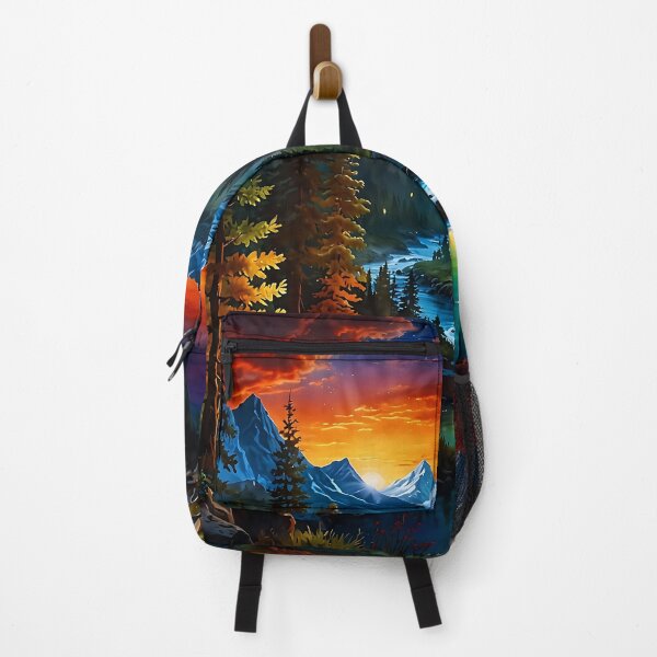 Item preview, Sunset on the mountain river designed and sold by PixelParadies.