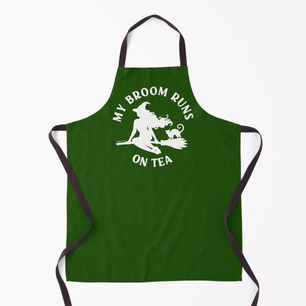 Item preview, My Broom Runs On Tea Cheeky Witch® designed and sold by cheekywitch.
