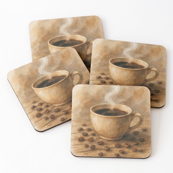 Item preview, Morning Brew: Rustic Coffee Watercolor designed and sold by Coffee Lifestyle.