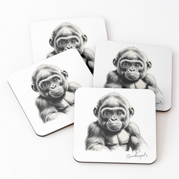 Item preview, Cute monkey for Gardenpets designed and sold by Gardenpets.