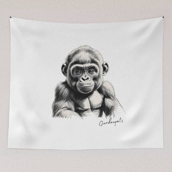 Item preview, Cute monkey for Gardenpets designed and sold by Gardenpets.