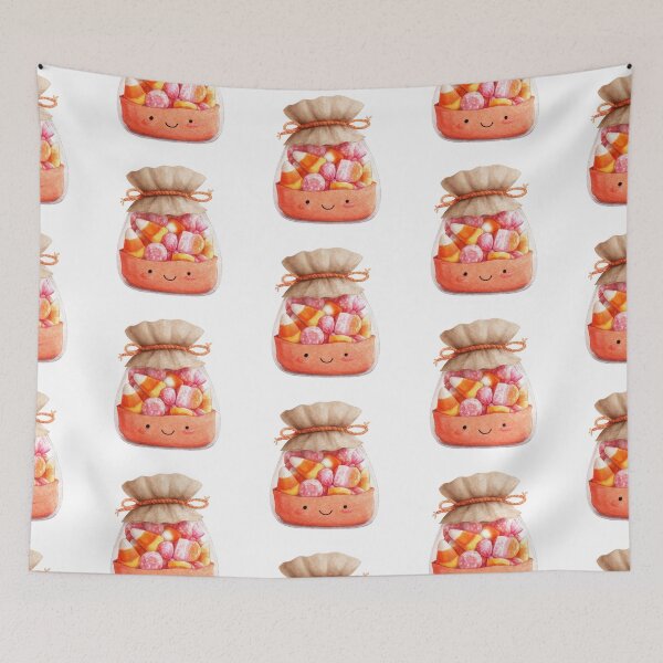Item preview, Cute Halloween Candy Bag with Kawaii Sweets designed and sold by Anastasiia Yurevych.