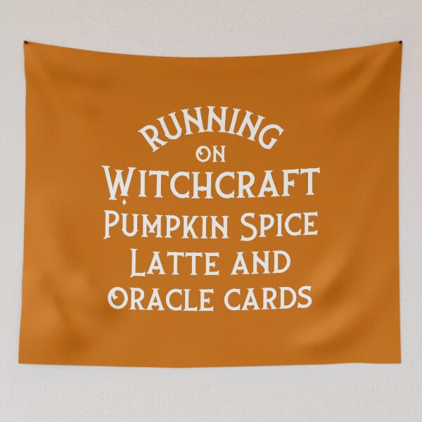 Item preview, Running on Witchcraft, Pumpkin Spice Latte and Oracle Cards Cheeky Witch® designed and sold by cheekywitch.