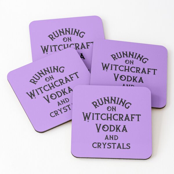 Item preview, Running on Witchcraft, Vodka and Crystals Cheeky Witch® designed and sold by cheekywitch.