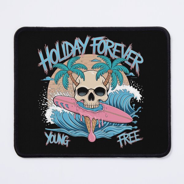 Item preview, Holiday Forever Skull Surf designed and sold by PhilllandArt.